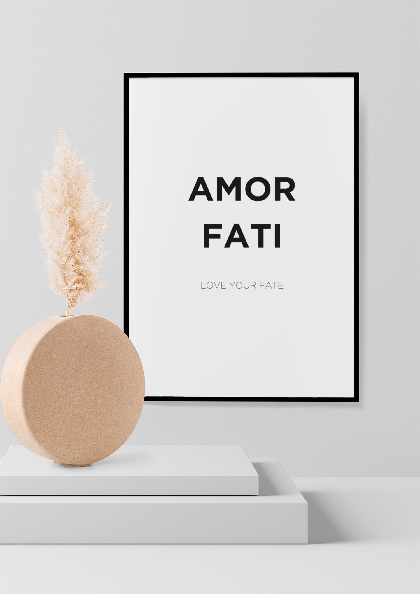 Amor Fati Print | Amor Fati Wall Decor | Stoic Reflection | Amor Fati Wall Art | Stoic Art | Philosophy Gift | Stoicism Print