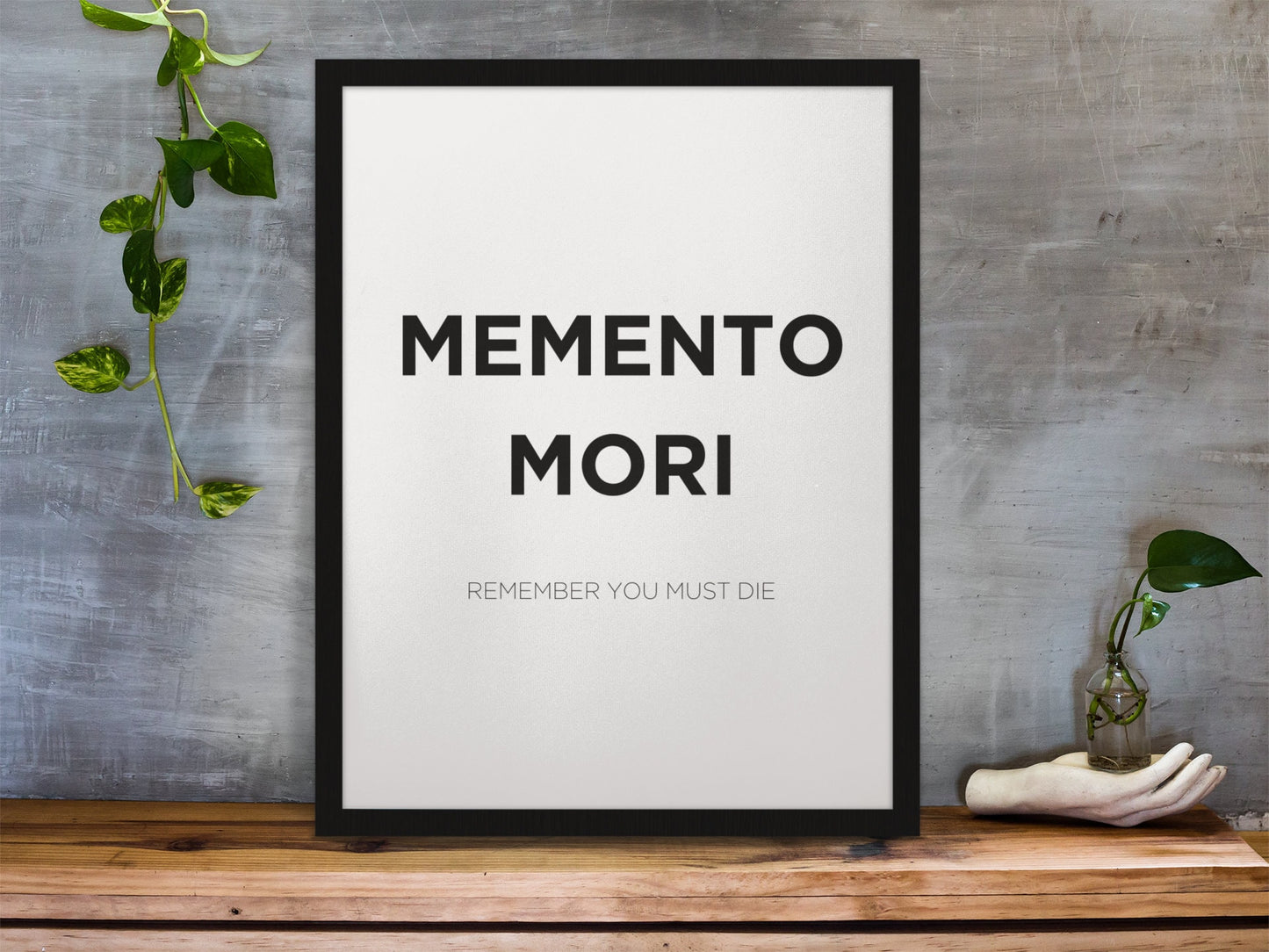 Memento Mori Print | Memento Mori Wall Decor | Stoic Reflection | Memento Mori Wall Art | Stoic Art | Philosophy Gift | Stoicism Print